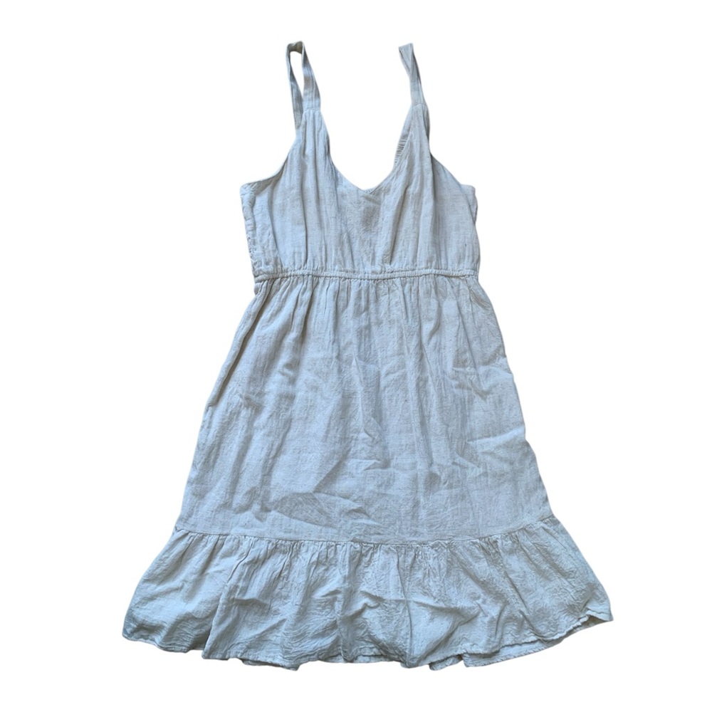 Sim & Sam Cream Linen Blend Mini Dress S